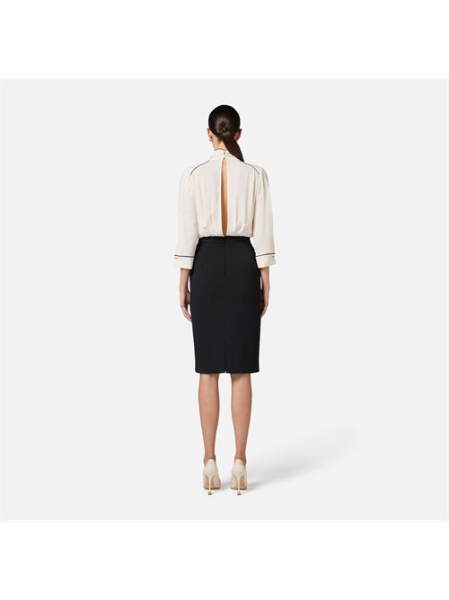 abito donna burro nero ELISABETTA FRANCHI | AB77151E2/E84